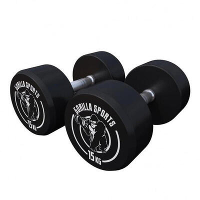 Dumbbell set 30 kg - halterset - 2x15 kg - dumbells - gietijzer