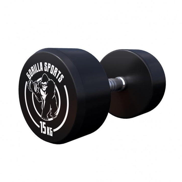 HALTÈRE MONOBLOC ROND | MUSCULATION | 2 X 15 KG 4/5