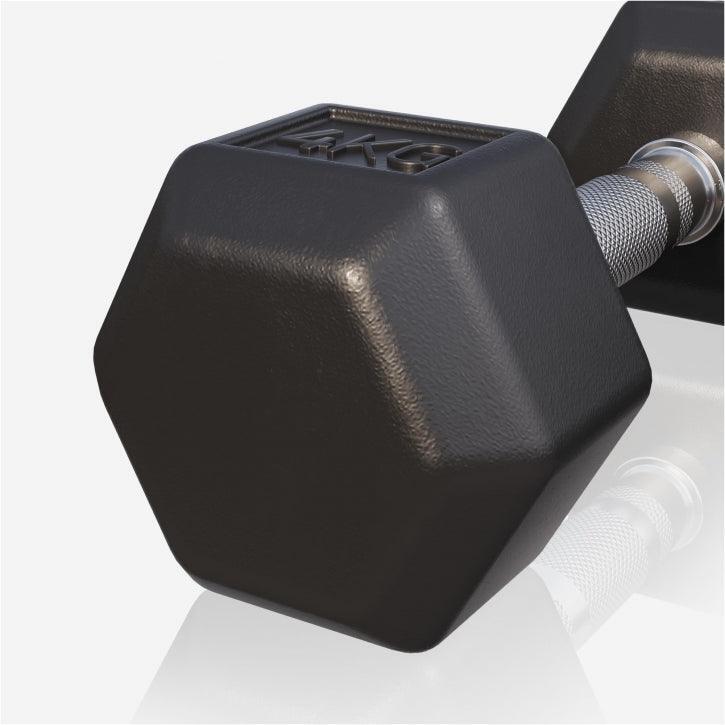 Gorilla Sports Šestihranná pogumovaná činka, 4 kg 5/7