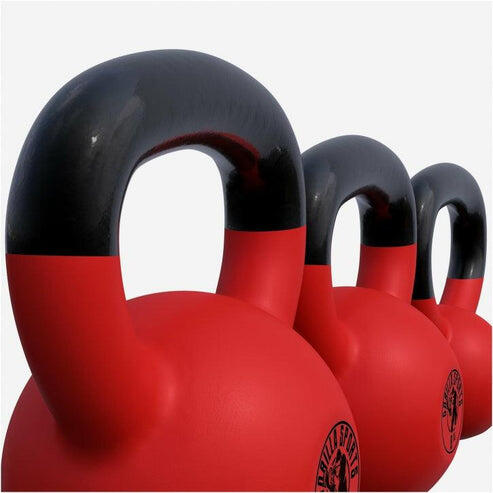 Gorilla Sports Kettlebell set - 4 kg 8 kg 12 kg - Gietijzer - Rubber Coating - 4/7