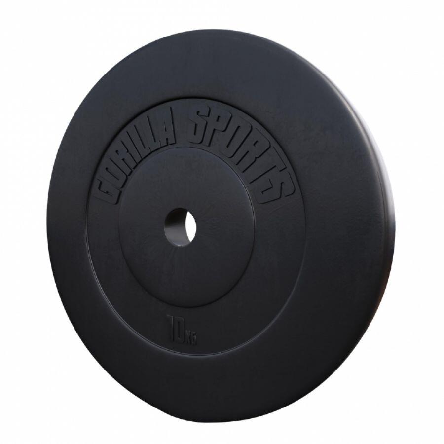 Gorilla Sports Halterschijven - Bundel - 2 x 5 & 2 x 10 kg - Kunststof - 30 mm 3/7