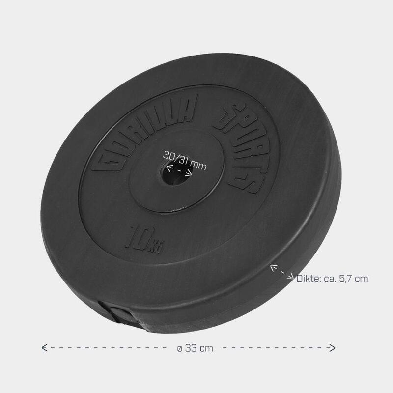 Set discuri de greutate 30KG - 2 x 5 - 2 x 10KG
