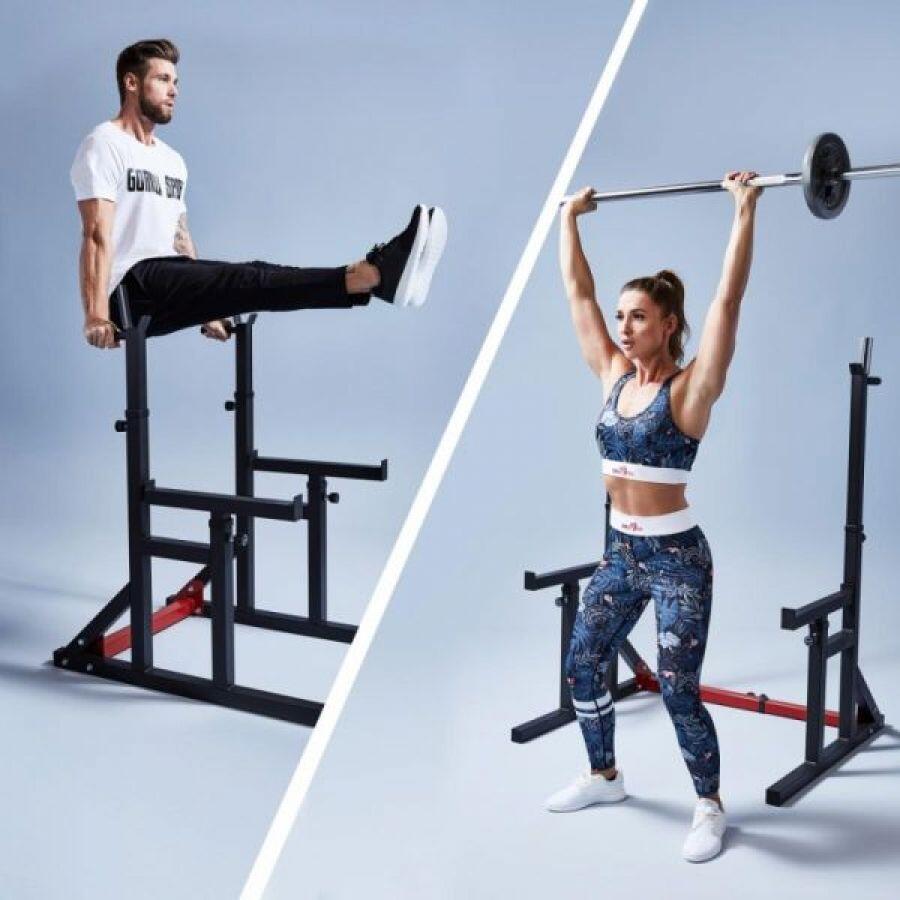 Multi Squat Rack Met 100 kg Halterset Kunststof 5/5