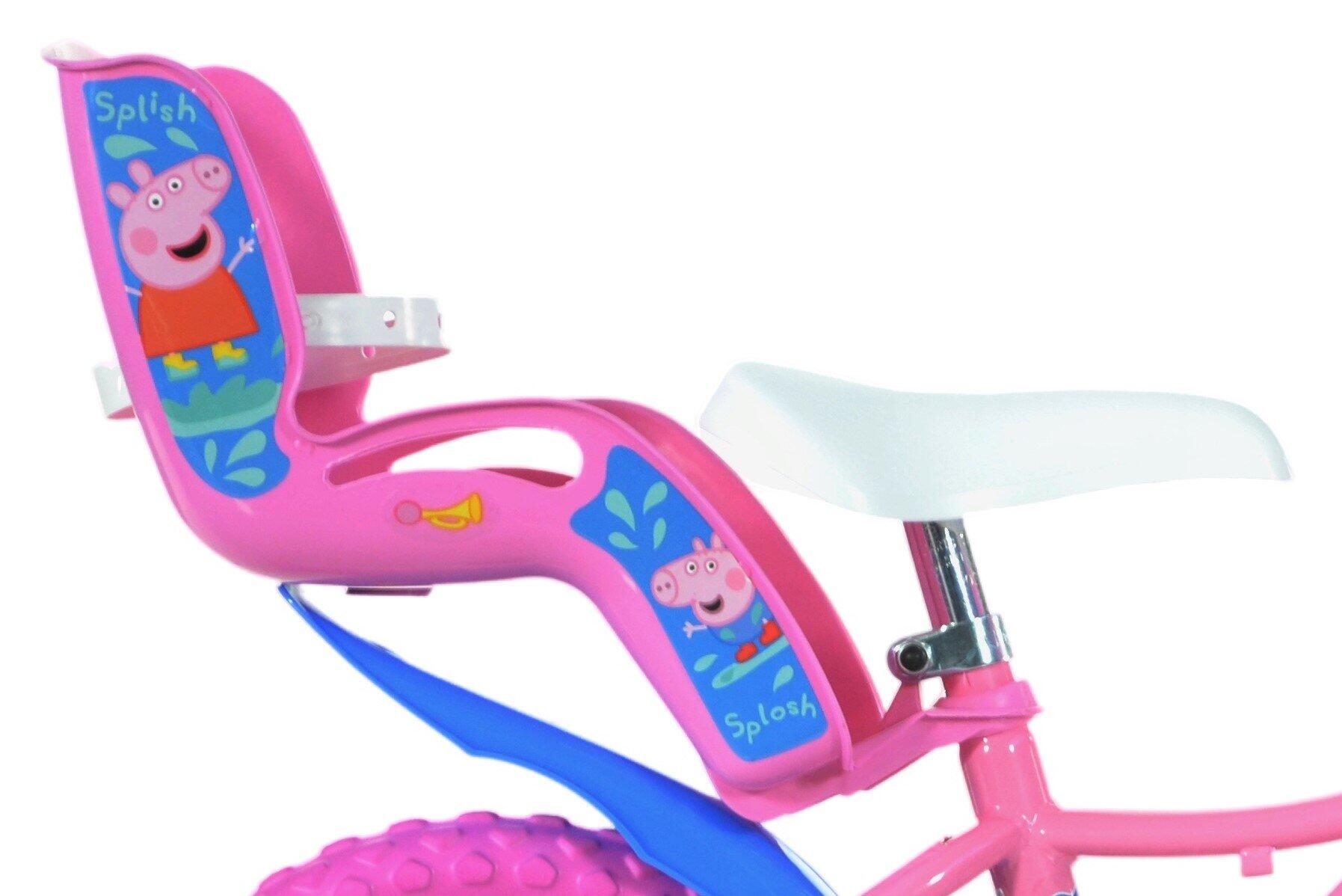 Dívčí kolo PEPPA PIG s příslušenstvím - 12" 3/4