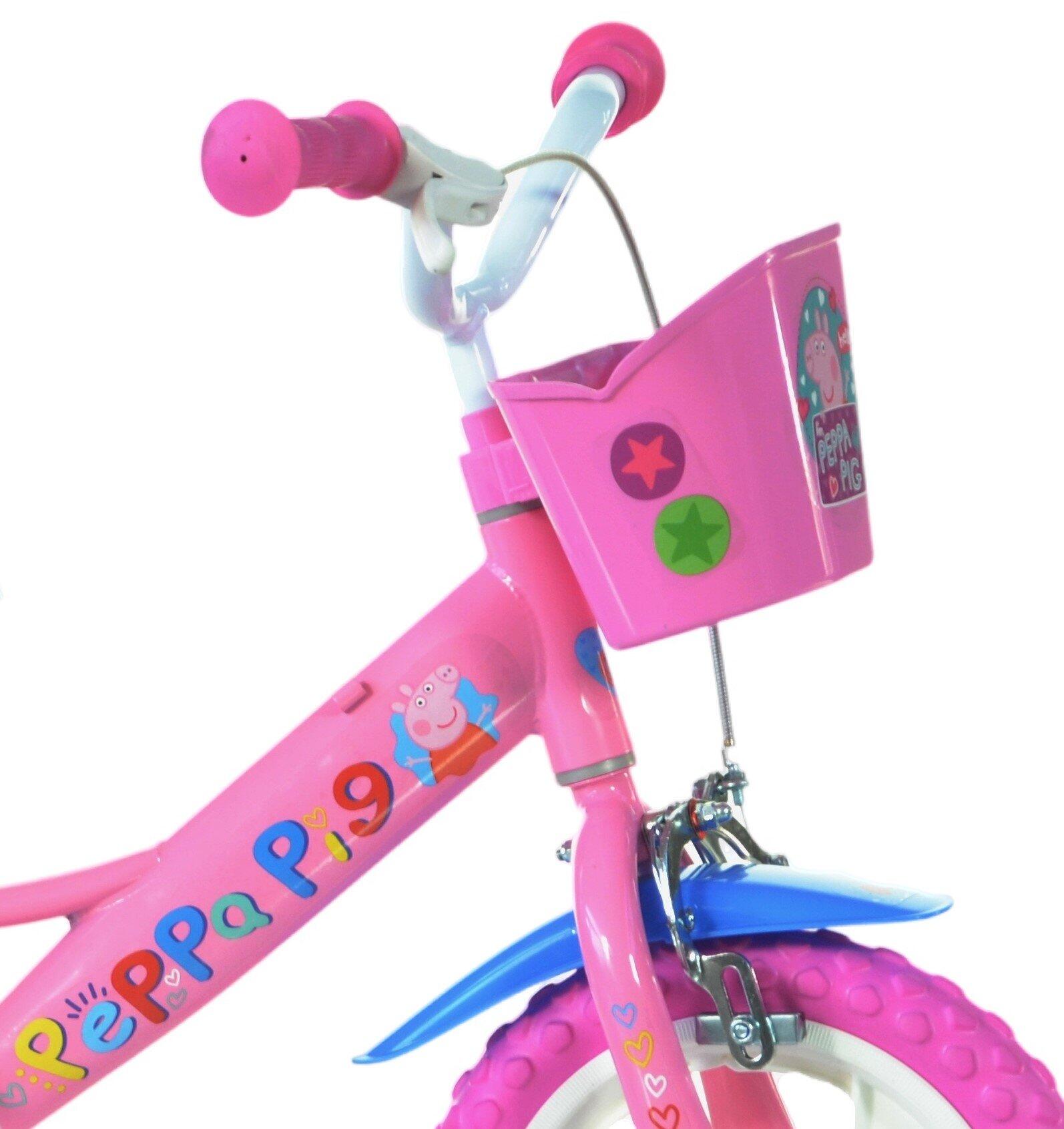 Dívčí kolo PEPPA PIG s příslušenstvím - 12" 2/4