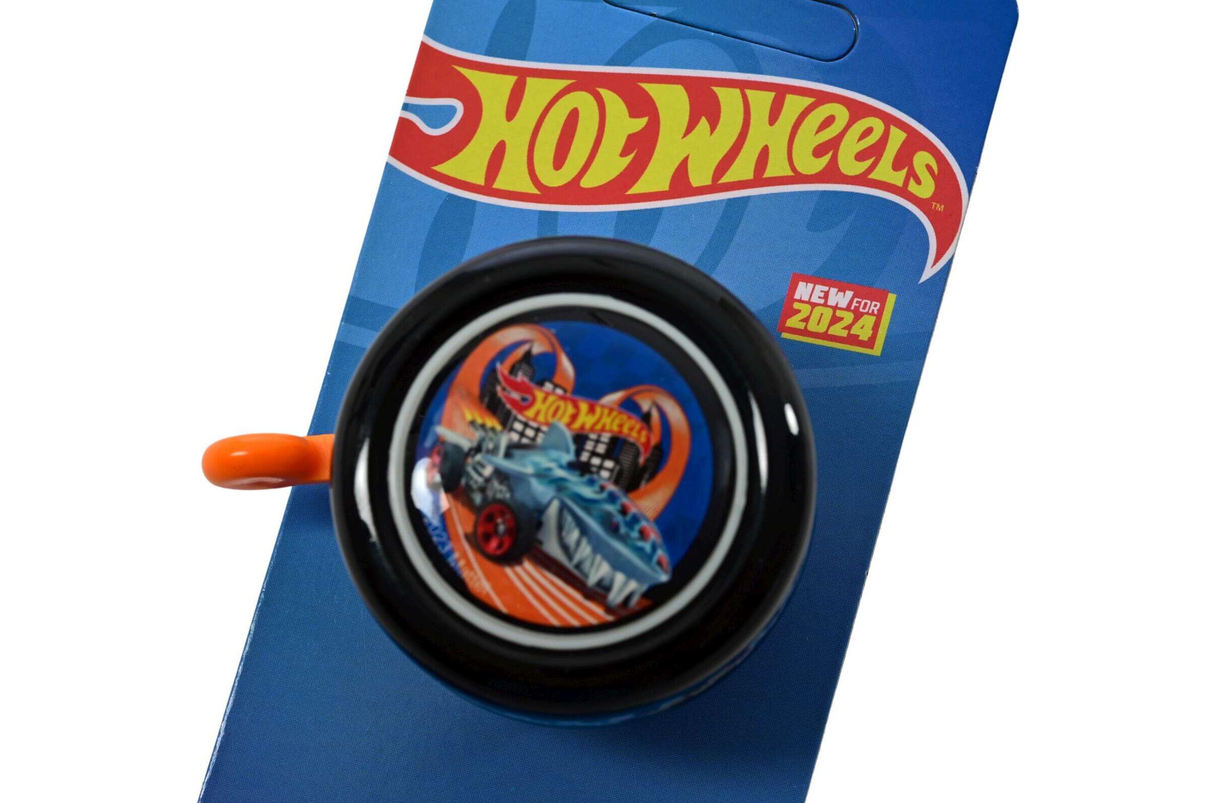 Heiße Räder Hot Wheels dzwonek rowerowy metalowy czarny/pomarańczowy 2/4