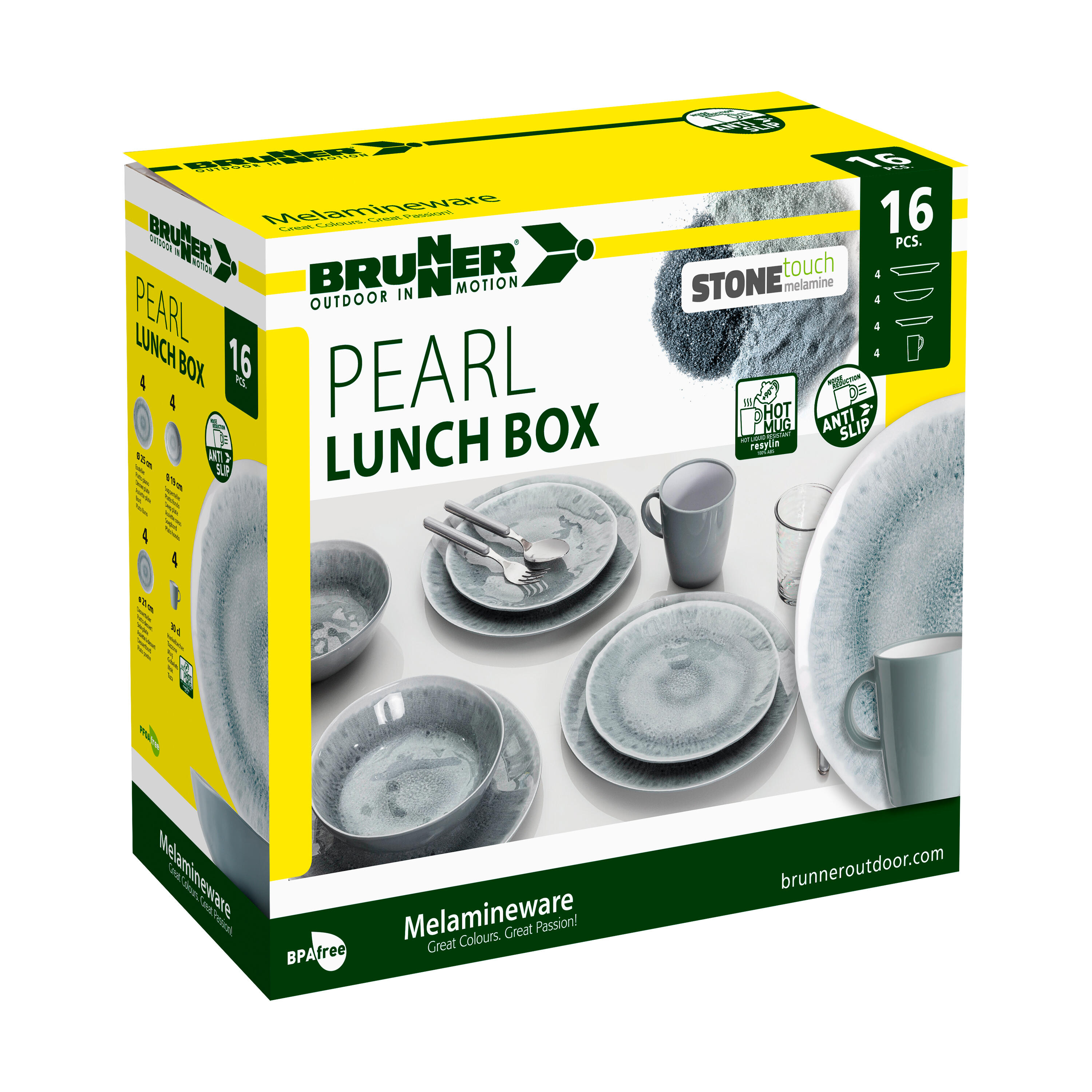 Stoviglie da Campeggio Set di in melamina Scatola per il pranzo Piatti viaggio 6/7