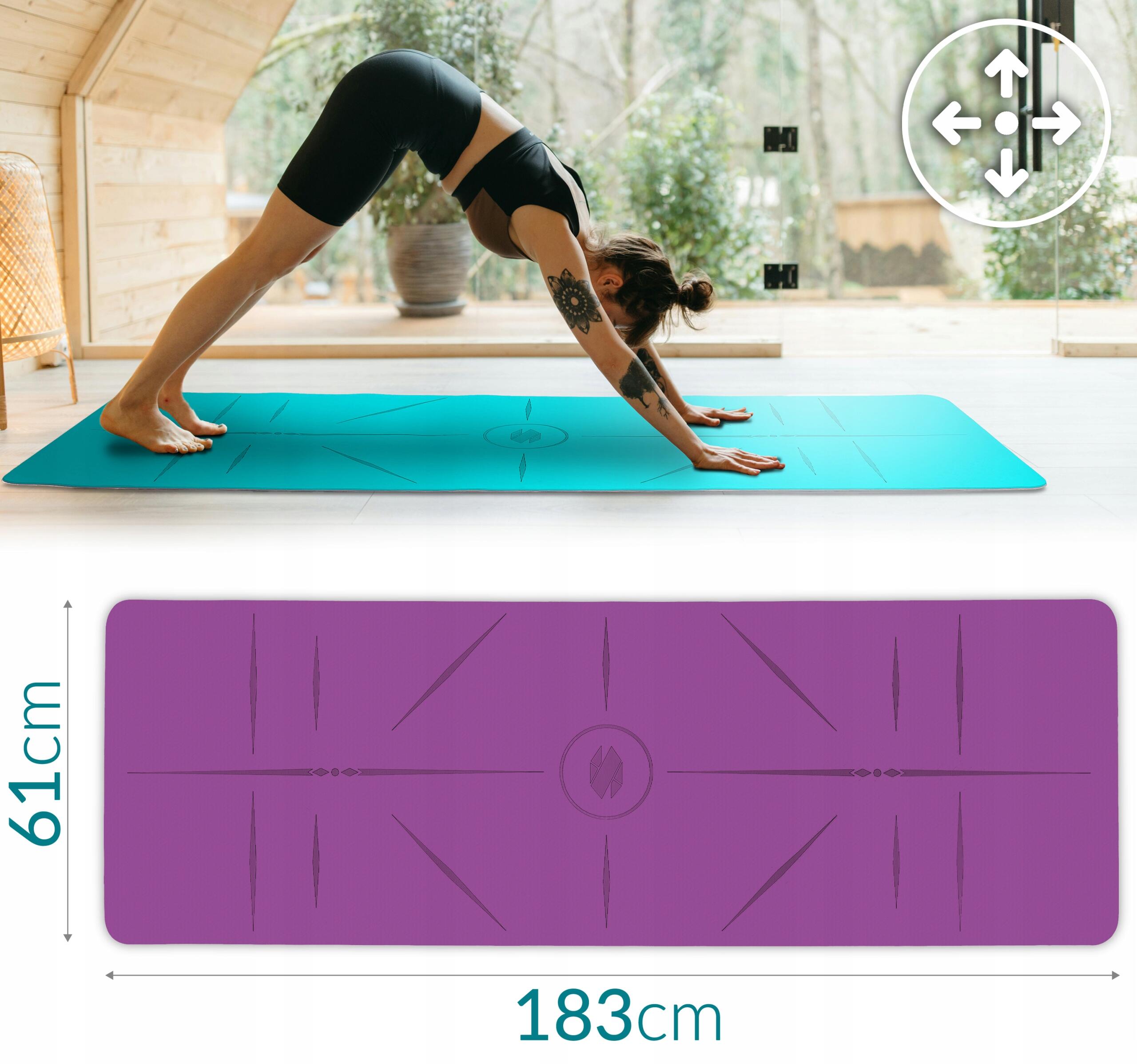 Mata do ćwiczeń z paskiem Sapphire SG-1128 6 mm 7/7