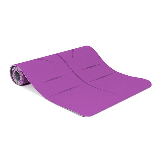 Mata do ćwiczeń jogi fitness z paskiem Sapphire SG-1128 6 mm TPE antypoślizgowa
