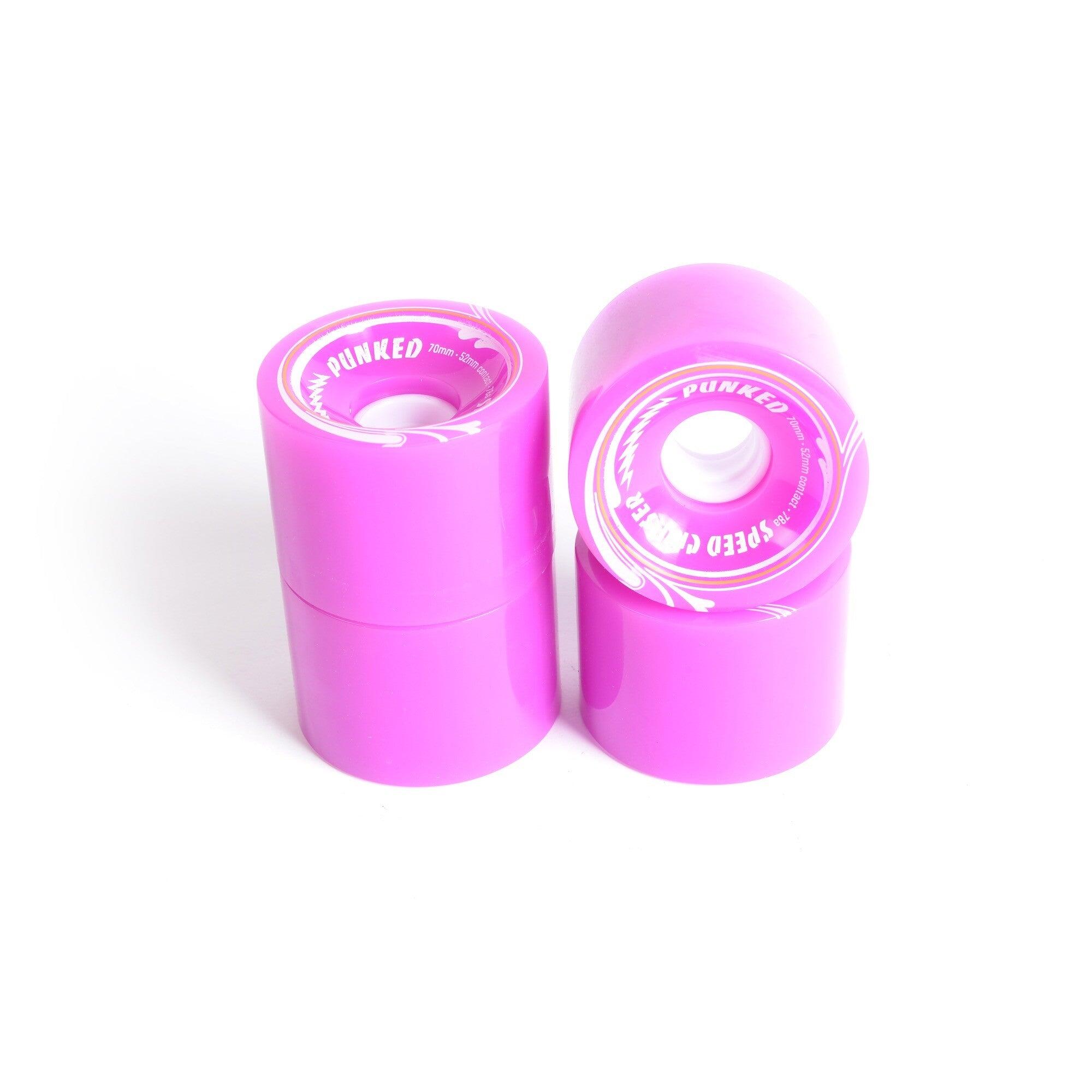 Ruedas de patineta - YOCAHER 70x52mm 78a - Purple 2/2