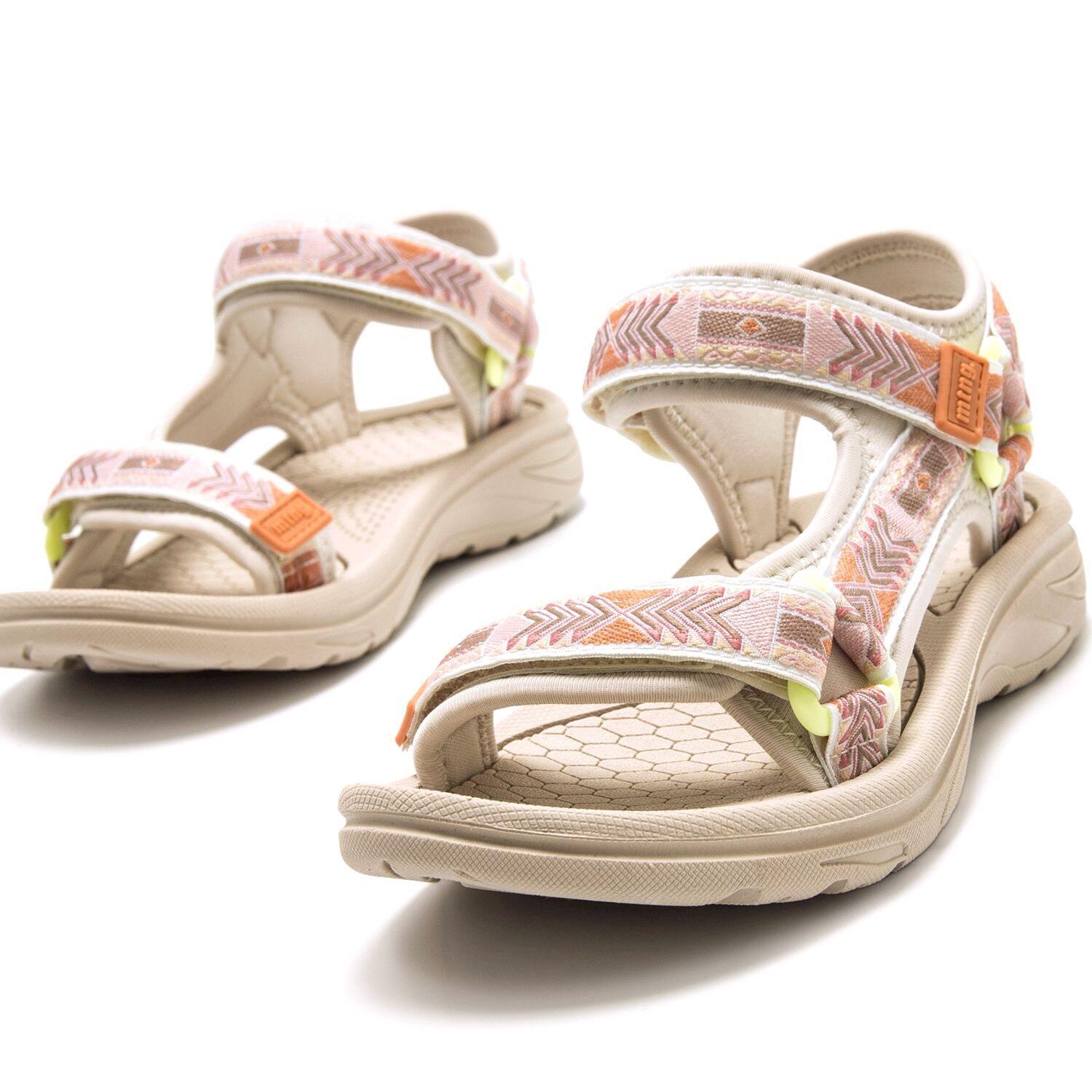 SANDALIAS PLANAS Mujer MTNG Solana Beige 4/6