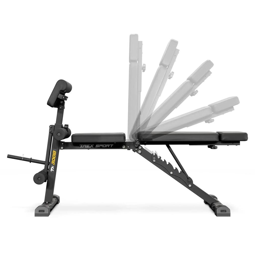 Многофункционална лежанка Trex Sport TX-300B с Scott, уред за крака и ластици