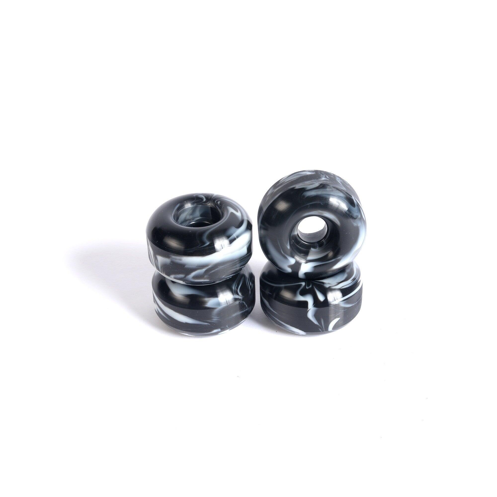 Rodas de skate - YOCAHER 52x31mm 99a - Black/White Swirl 2/2