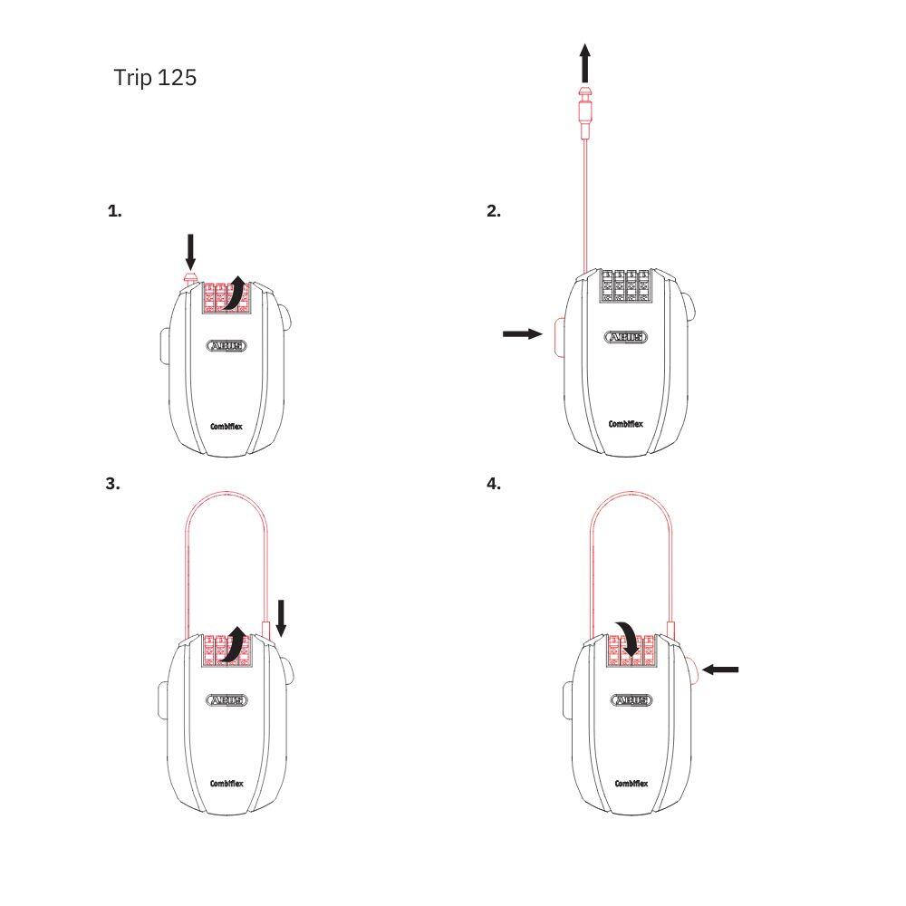 Antitheft Abus Combiflex Trip 2/2
