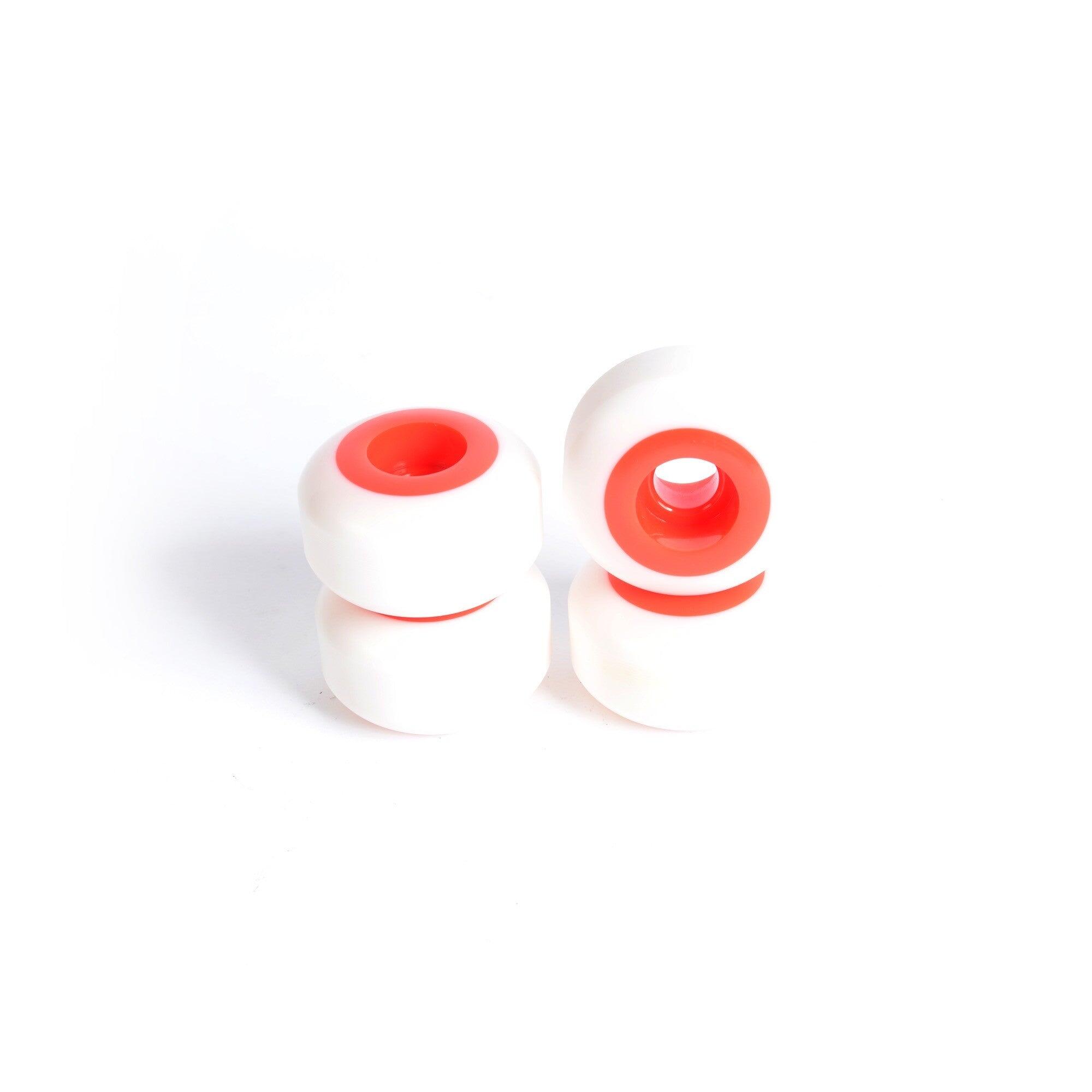 Skateboardrollen - YOCAHER 54x32mm 99a - White/Red 2/2