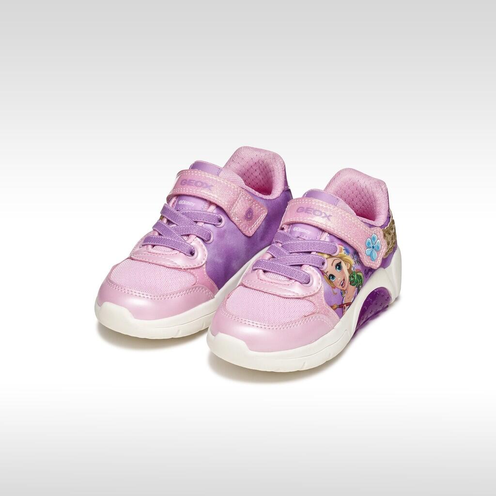 Baskets Fille J FADINLIGHT GIRL Rose/Lilas Foncé 3/7