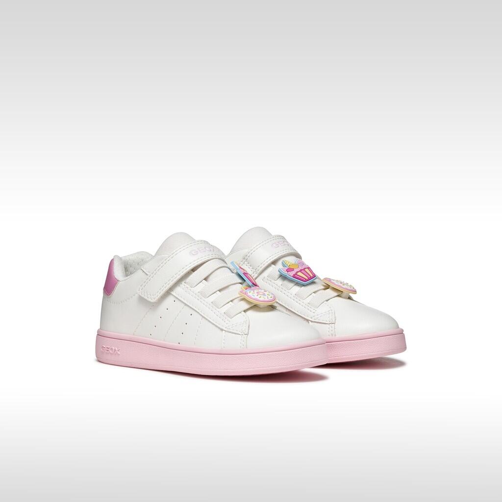 Baskets Fille ECLYPER GIRL Blanc/Rose Foncé 3/7