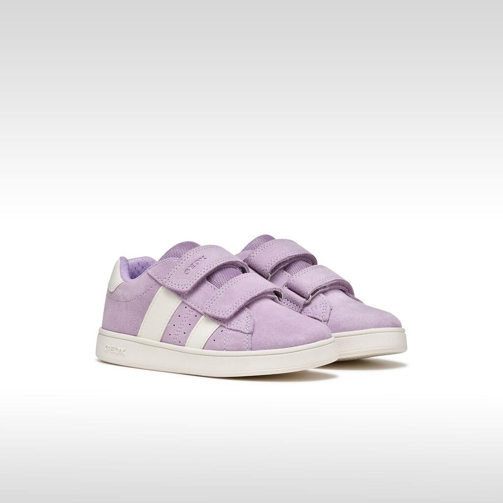 Baskets Fille J ECLYPER GIRL Lilas/Blanc 3/7