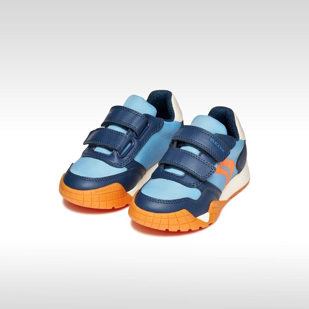 Baskets Garçon RANN-E BOY Bleu Aviateur Clair/Bleu Marine Clair 3/7