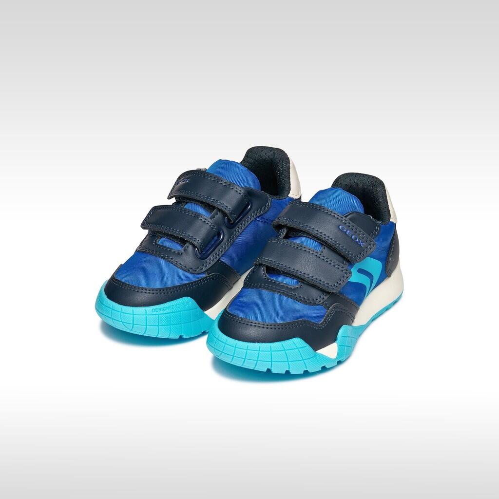 Baskets Garçon J RANN-E BOY Bleu Roi/Bleu Marine 3/7