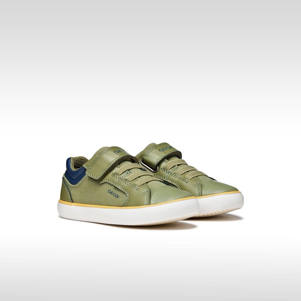 Baskets Garçon J GISLI BOY Vert Clair/Bleu Marine 3/7