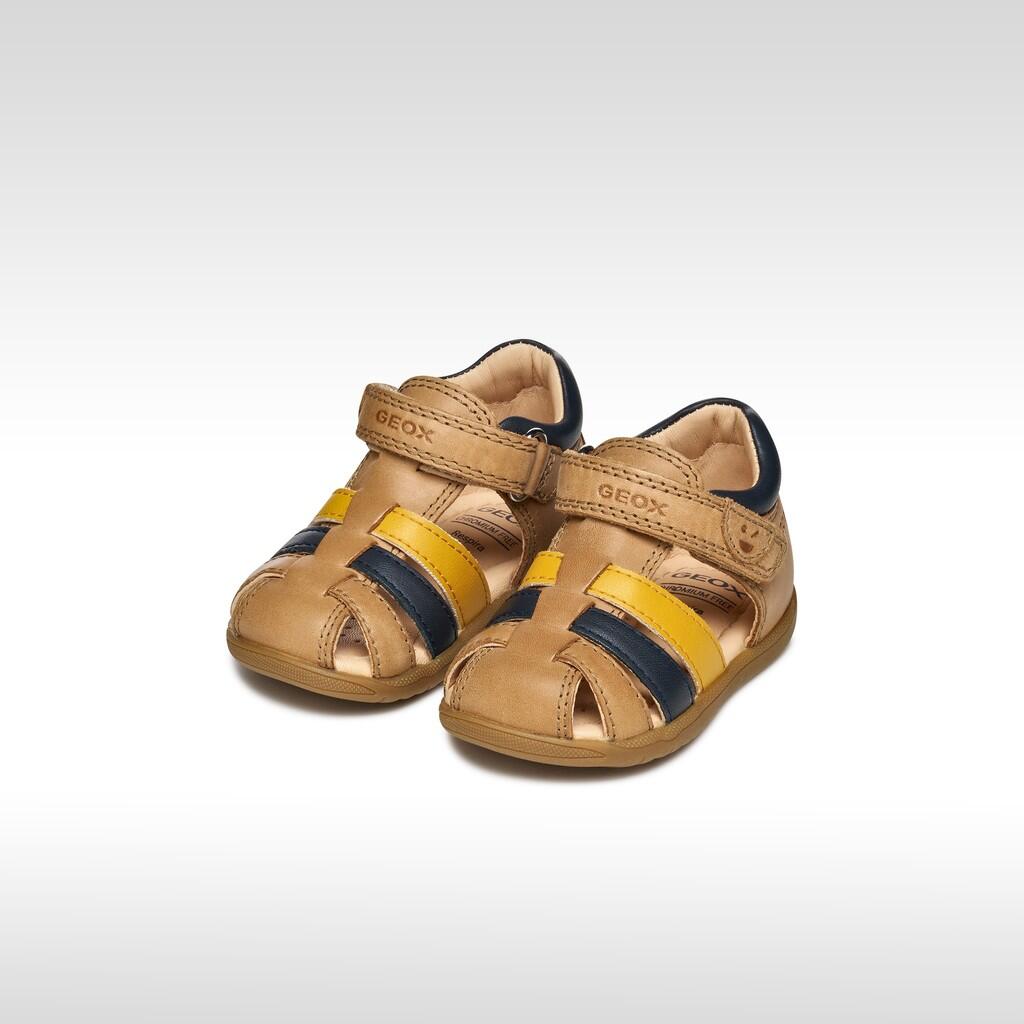 Sandales Bébé Garçon B SANDAL MACCHIA BOY Whisky/Bleu Marine 3/7