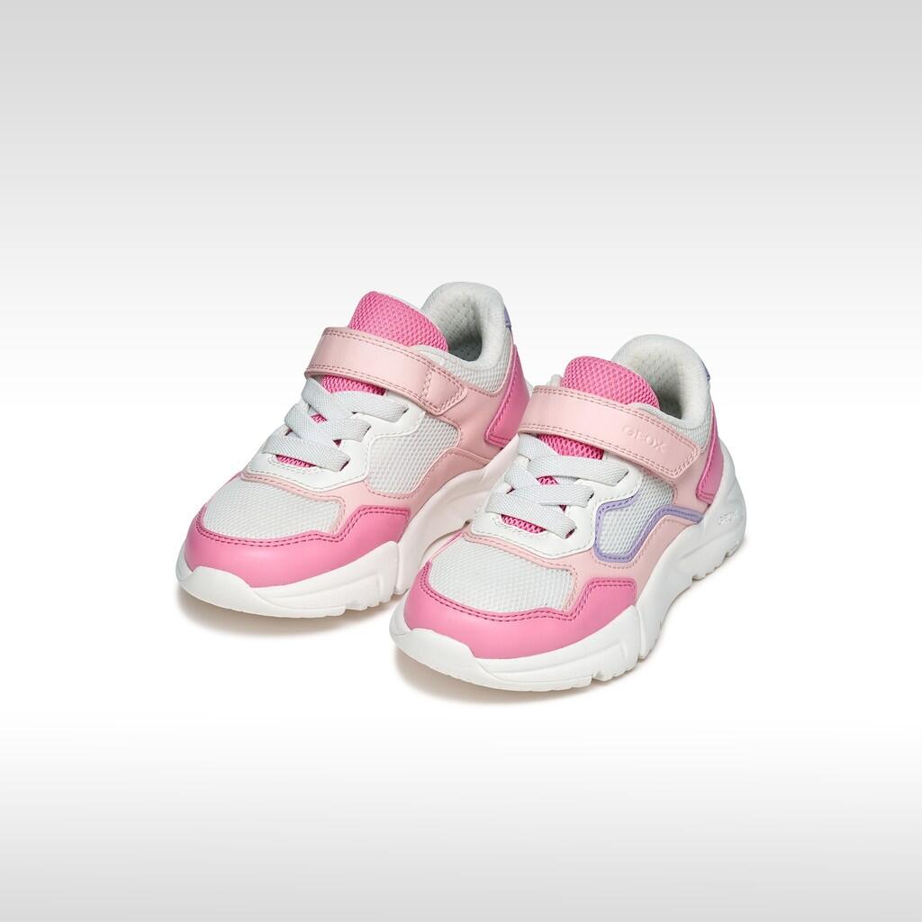 Baskets Fille J LOFTUS GIRL Saumon/Blanc 3/7