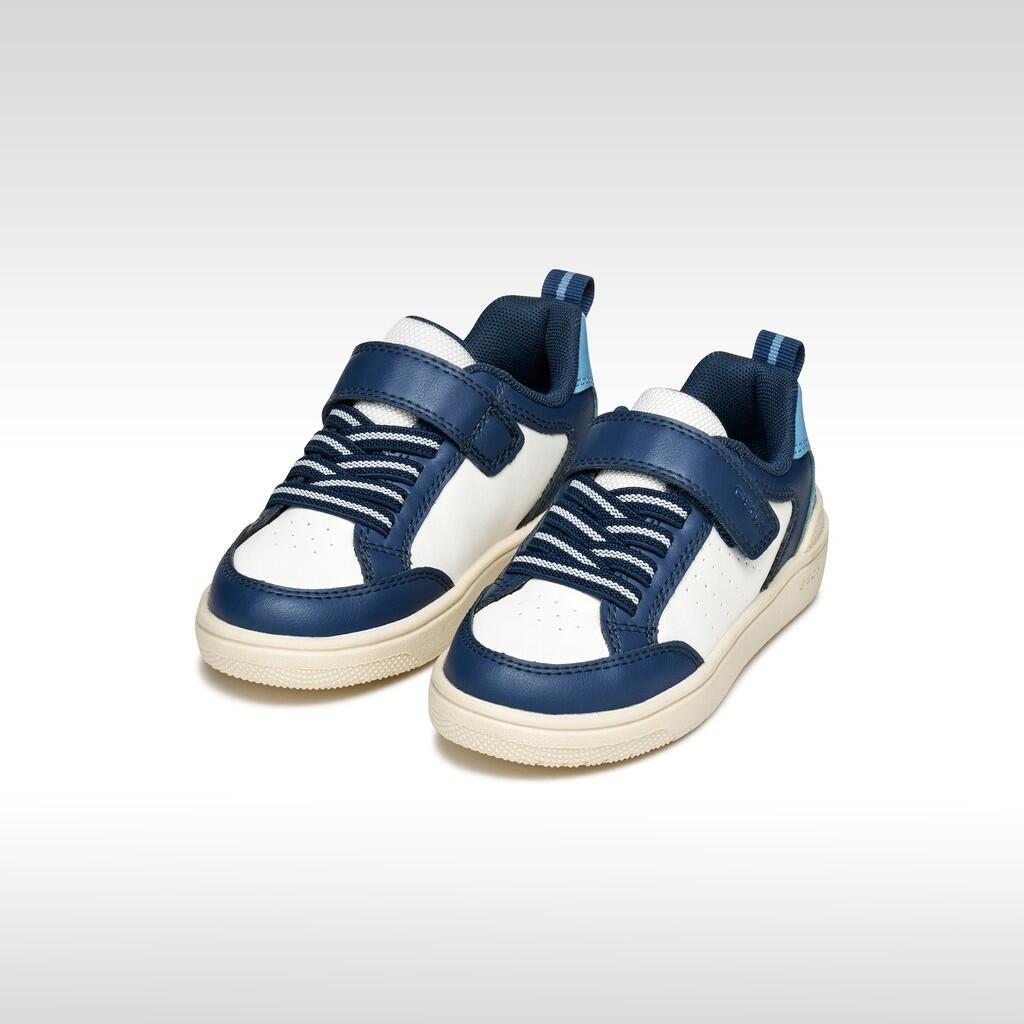 Baskets Garçon WASHIBA BOY Blanc/Bleu Marine 3/7