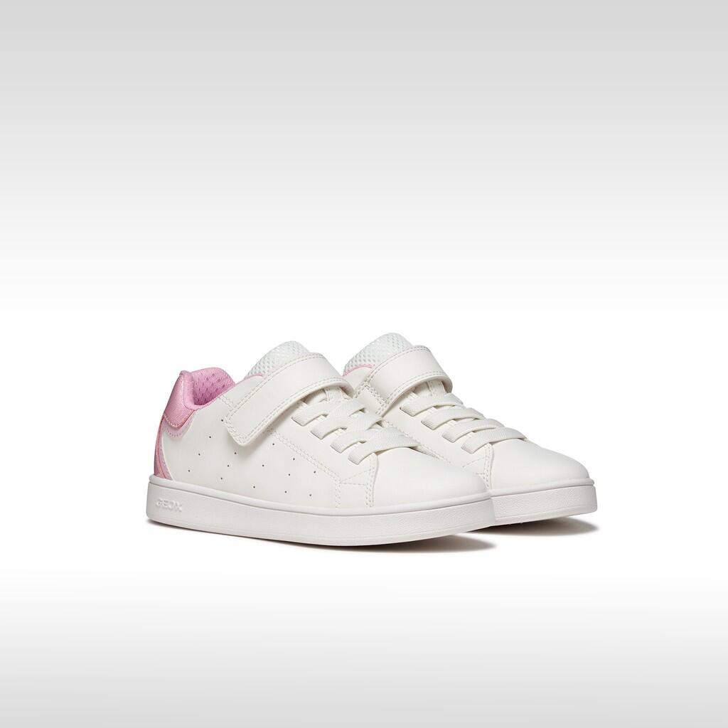 Baskets Fille J ECLYPER GIRL Blanc/Rose 3/7