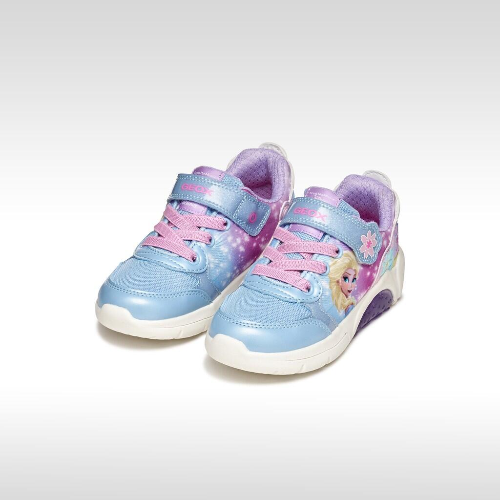 Baskets Fille J FADINLIGHT GIRL Lilas/Bleu Ciel 3/7