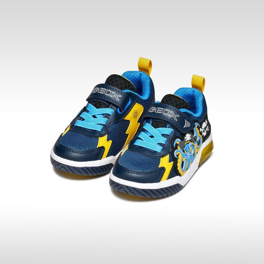 Baskets Garçon INEK BOY Bleu Marine/Jaune 3/7