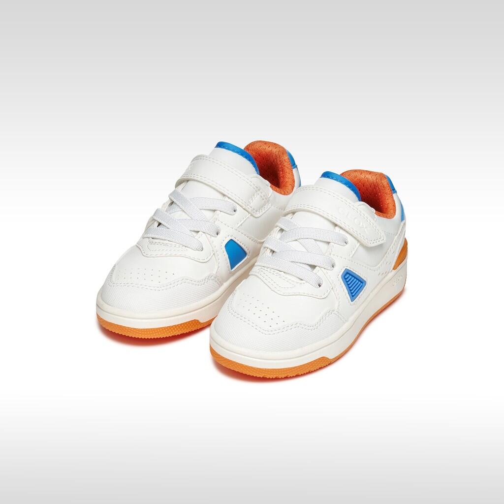 Baskets Garçon WASHIBA BOY Blanc/Orange 3/7