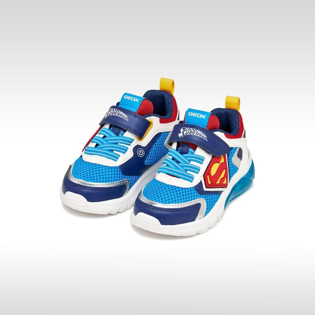 Baskets Garçon J CIBERDRON BOY Bleu Clair/Rouge 3/7