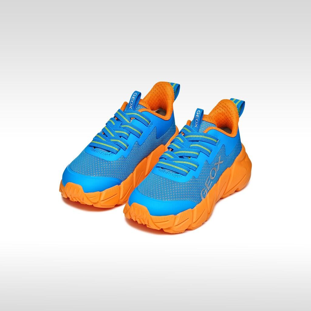 Baskets Garçon FLEXYPER FAST BOY Bleu Clair/Orange 3/7