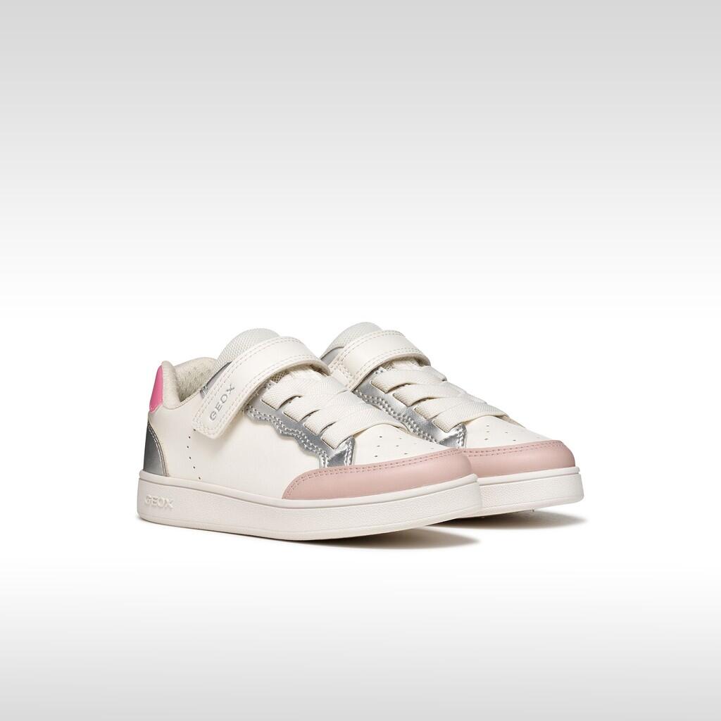 Baskets Fille ECLYPER GIRL Blanc/Rose 3/7