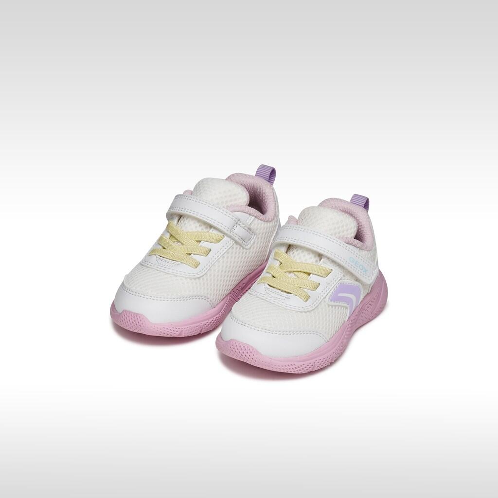 Baskets Bébé Fille SPRINTYE BABY GIRL Blanc/Rose 3/7