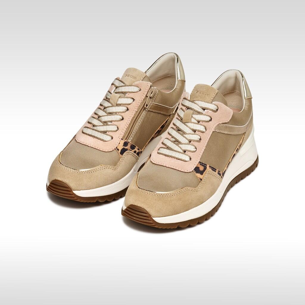 Baskets Femme DESYA WOMAN Taupe Clair/Blanc Cassé 4/7