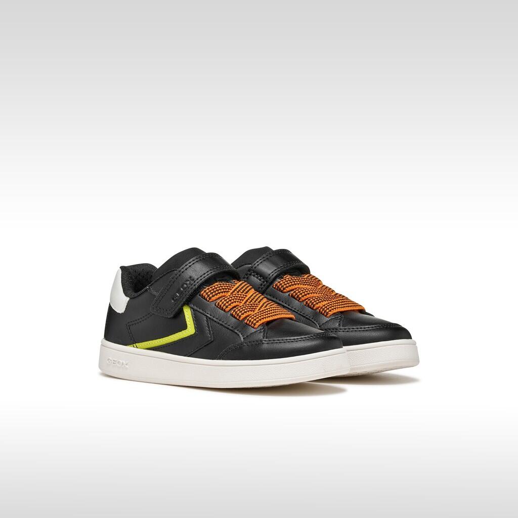 Baskets Garçon J ECLYPER BOY Noir/Orange 3/7