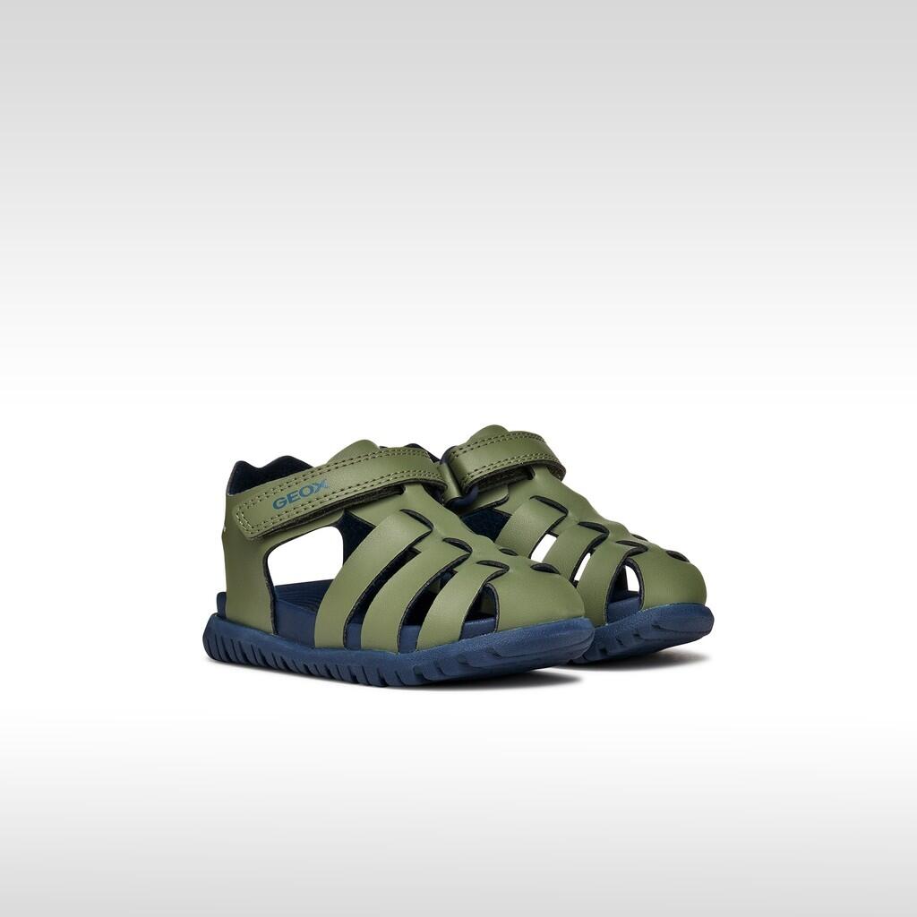 Sandales Bébé Garçon B SANDAL FUSBETTO BOY Vert Sauge/Bleu Marine 3/7