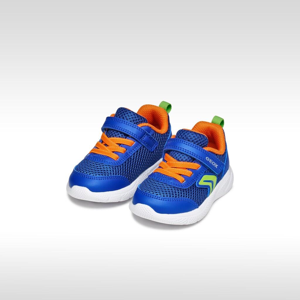 Baskets Bébé Garçon B SPRINTYE BOY Bleu Roi/Orange 3/7