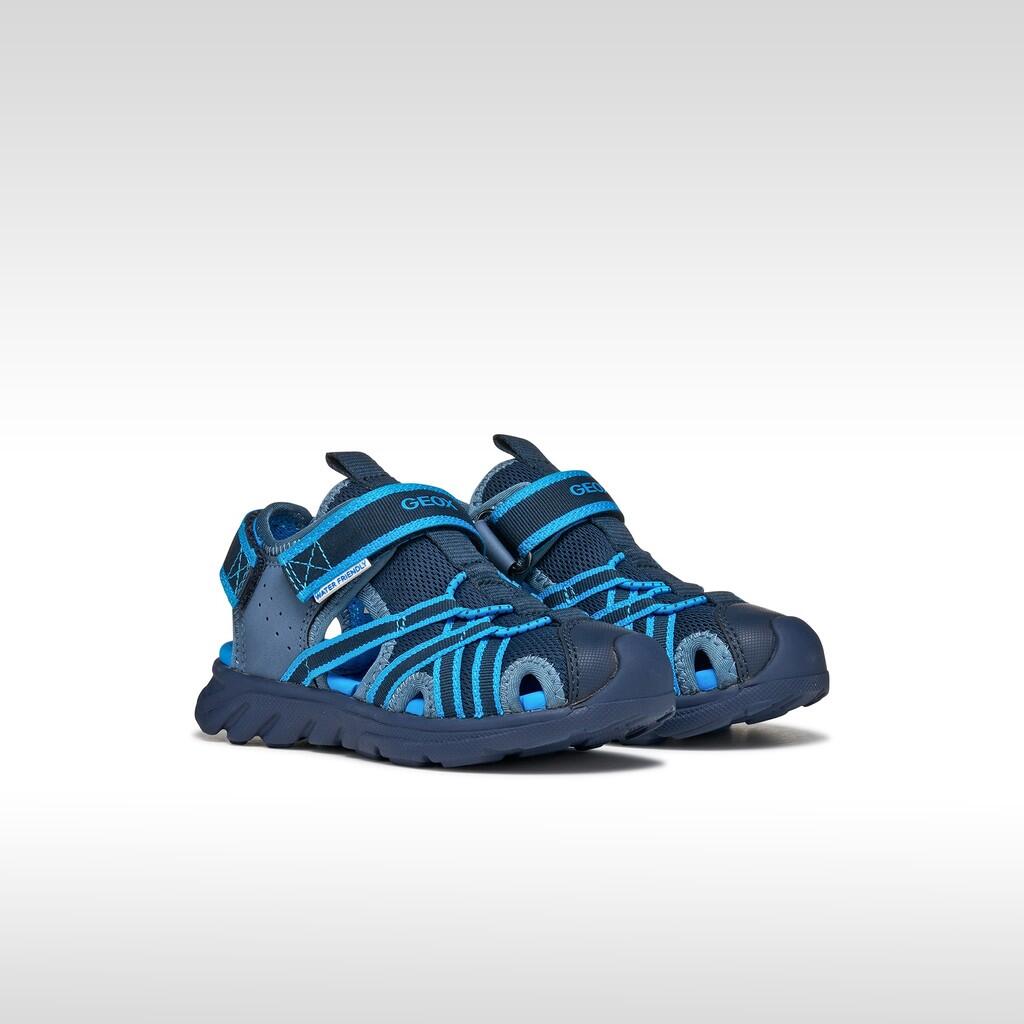 Sandales Garçon J SANDAL AIRADYUM BOY Bleu Marine/Bleu Clair 3/7