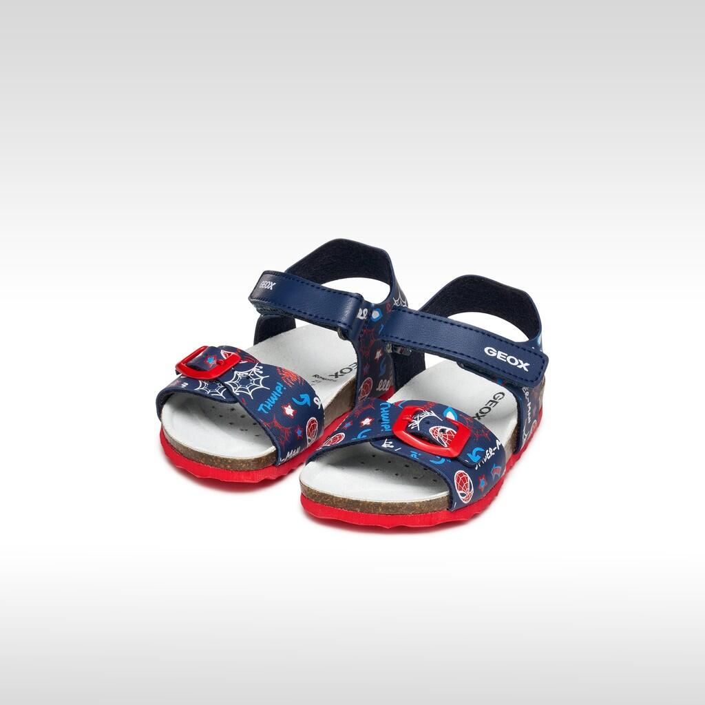 Sandales Bébé Garçon SANDAL CHALKI BABY BOY Bleu Marine/Rouge 3/7