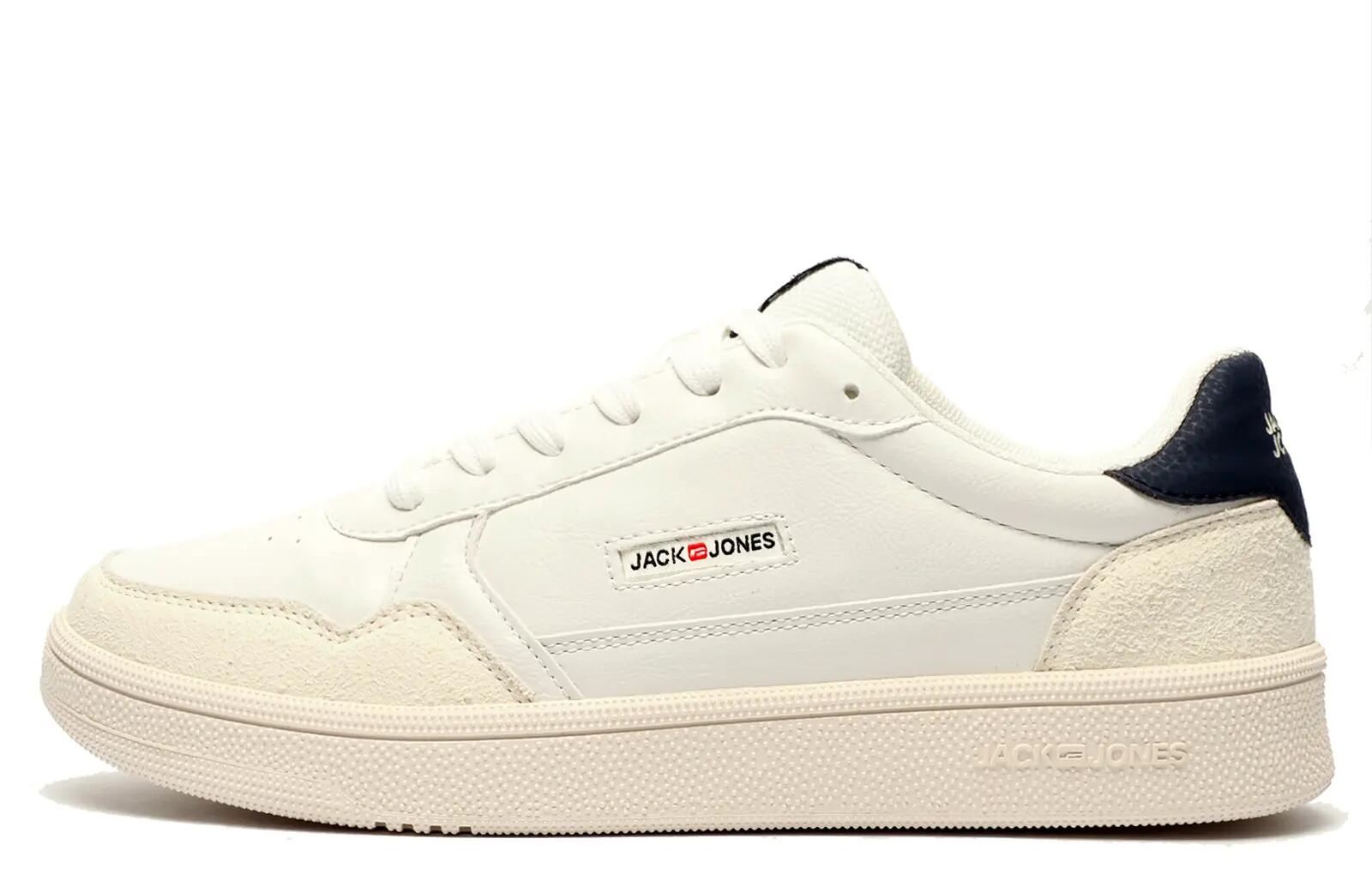 Jack & Jones Bounce Mens Trainers - White, Mid Height, Lace-Up 1/6