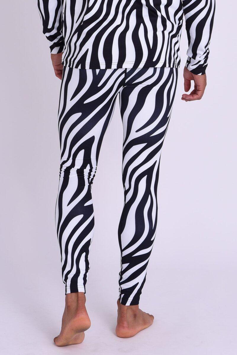 Heren Ski Functionele Broek Thermisch Hotel California Zebra 2/6