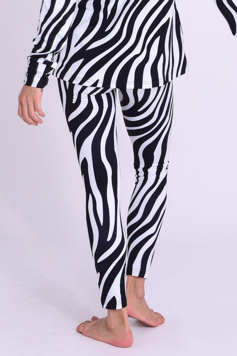 Leggings termici - Stampa zebrata Hotel California da donna 2/6