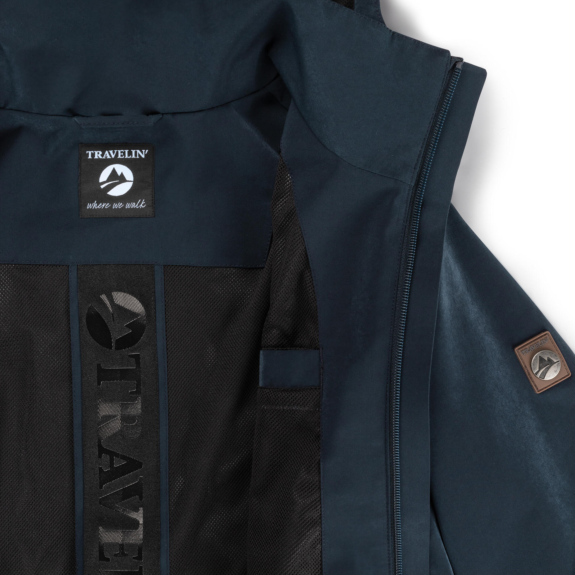 Amalie Mujer - Chaqueta hardshell - Impermeable - Azul marino 6/6
