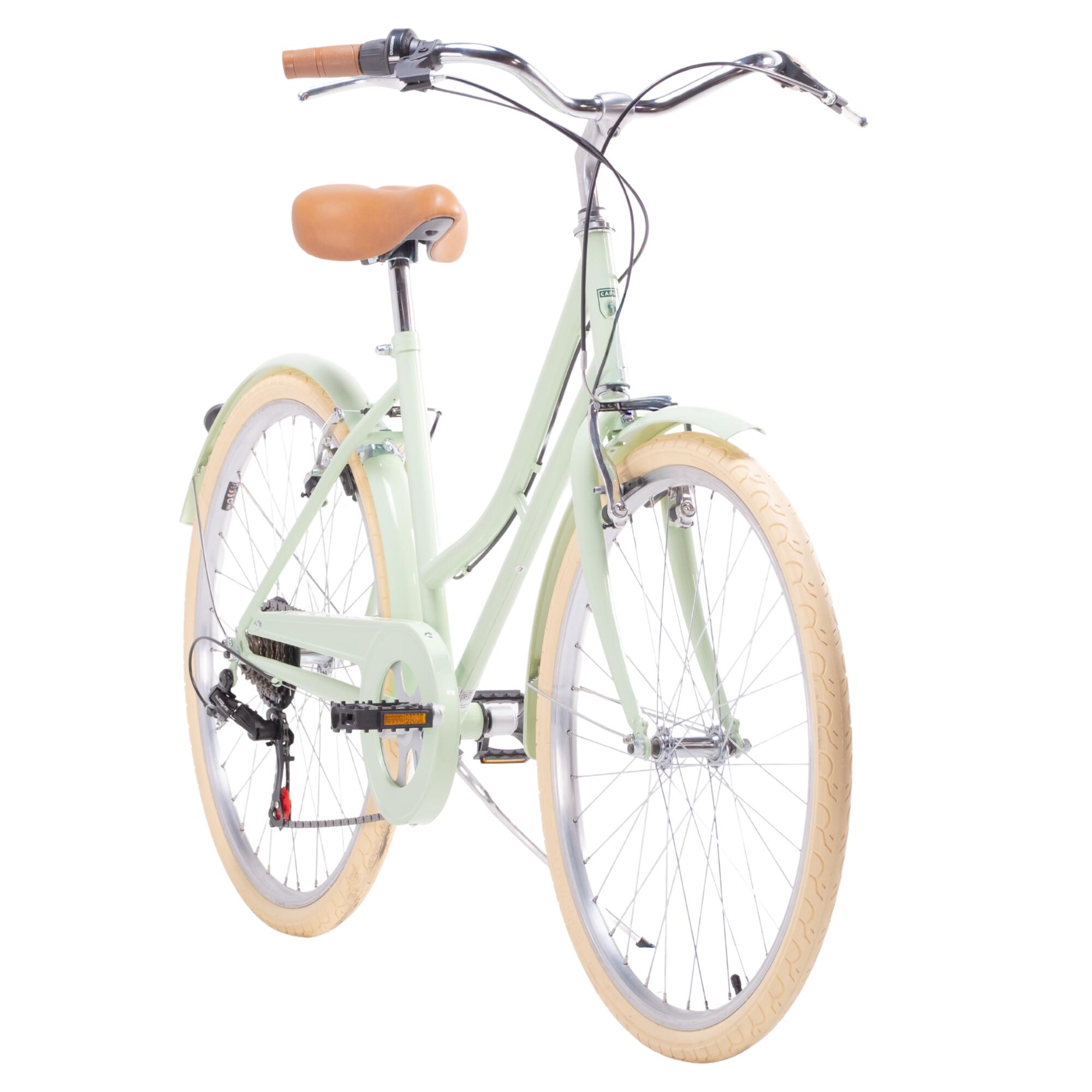 Bicicleta de Passeio Vintage Capri Valentina 26" 6 Velocidades - Verde Pastel 3/8
