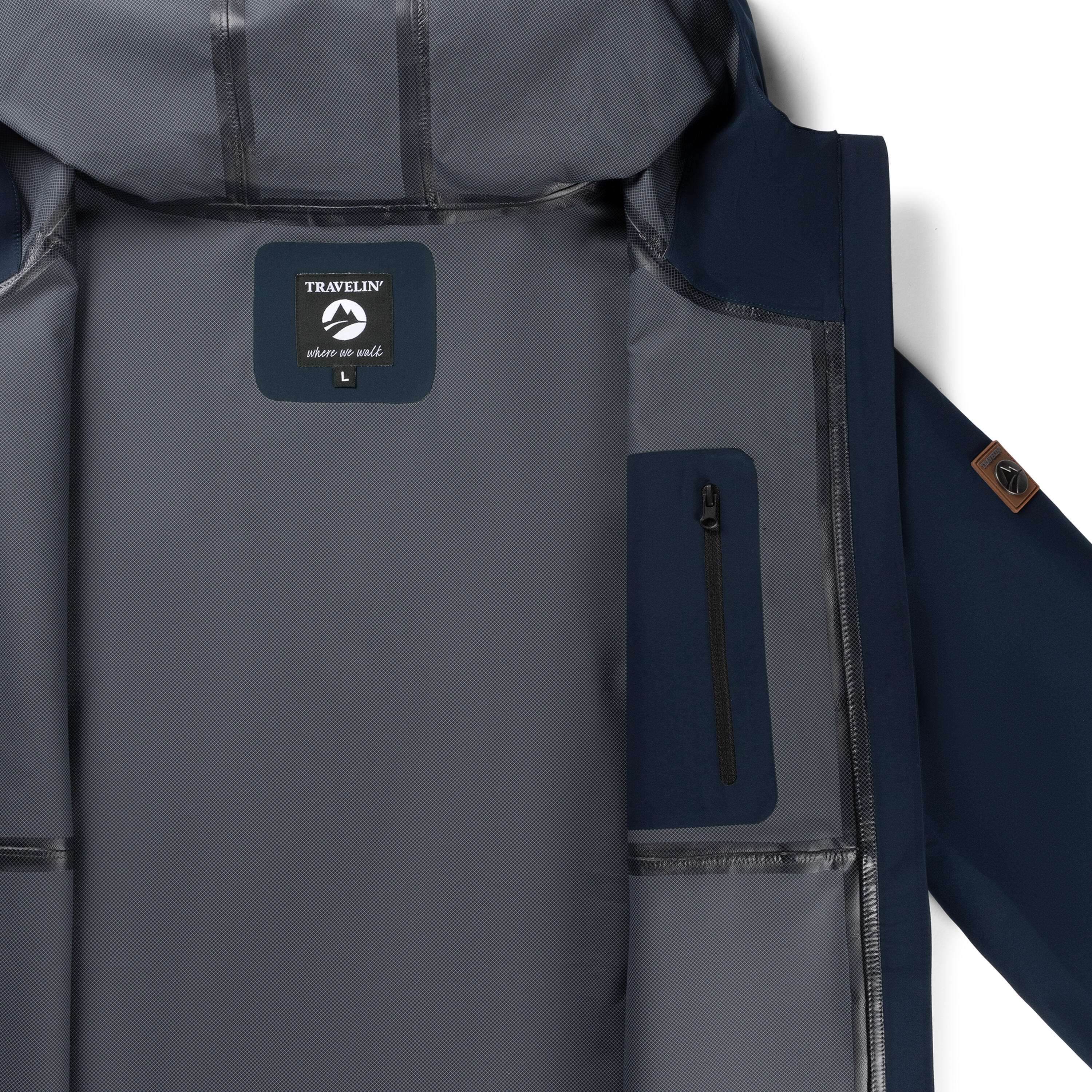 Jari Hombre - Chaqueta hardshell - Impermeable - Azul marino 6/6