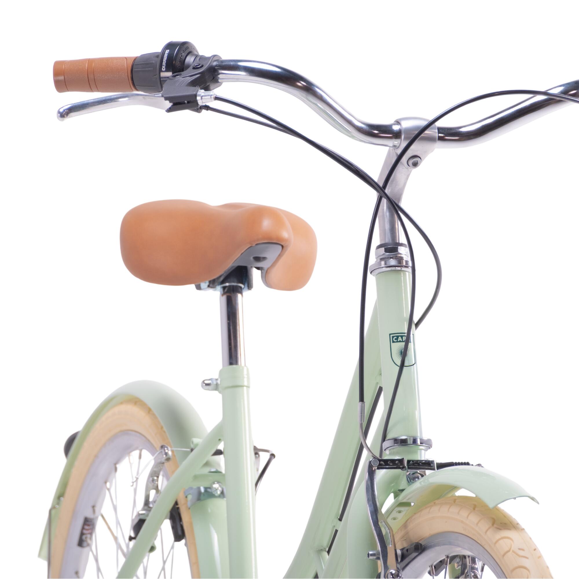 Bicicleta de Passeio Vintage Capri Valentina 26" 6 Velocidades - Verde Pastel 5/8