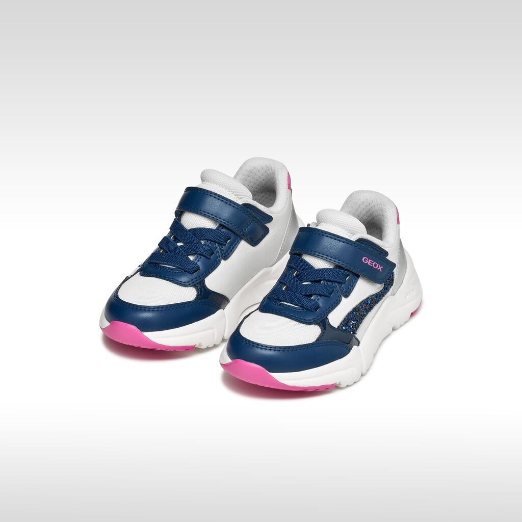 Baskets Fille LOFTUS GIRL Blanc/Bleu Roi Foncé 3/7